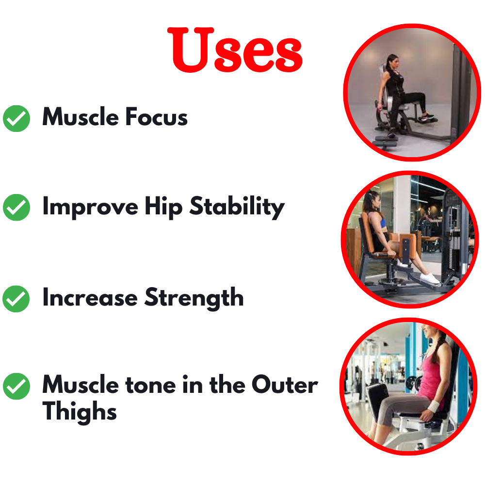 Luxury Outer Thigh Abductor Machine in India - BMW-019