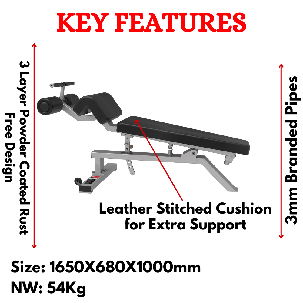 Best Adjustable Decline Bench in India- ER-937