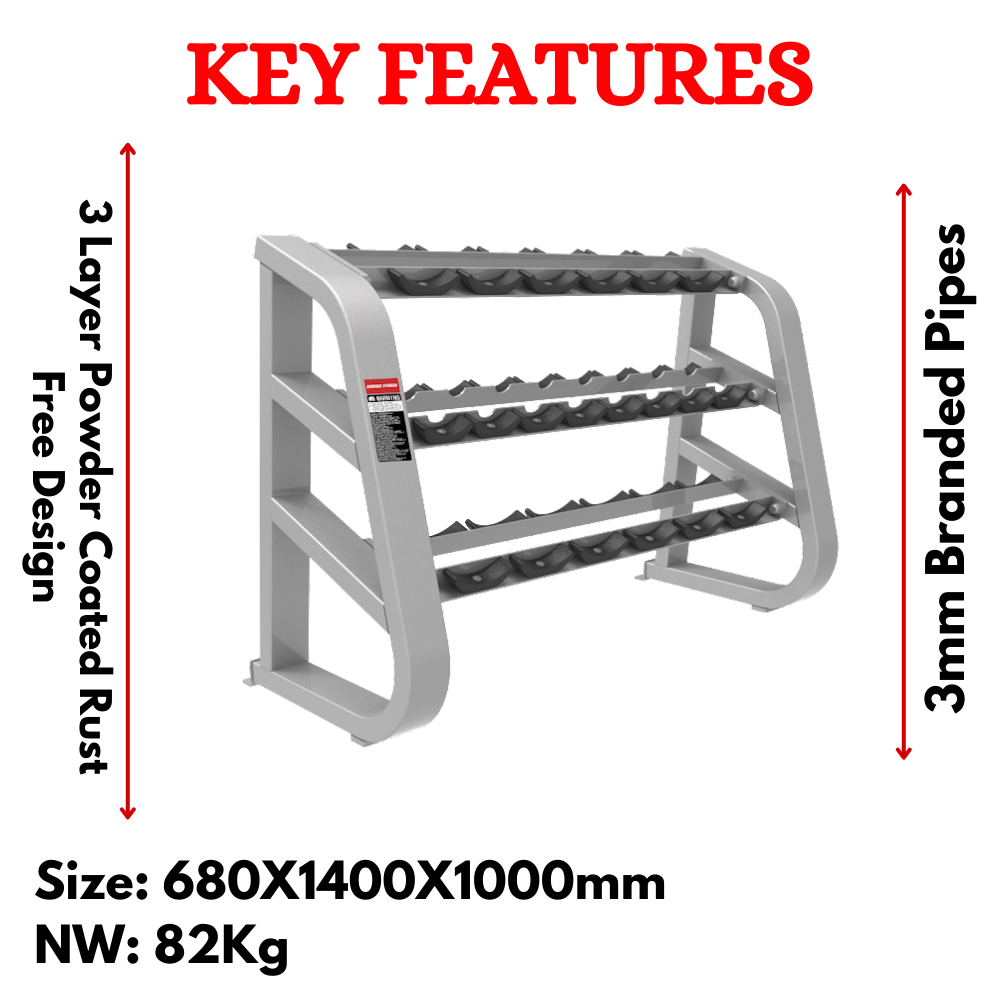 Beauty Dumbbell Rack in India- ER-967