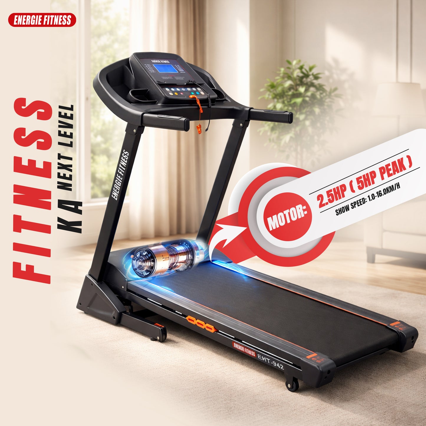 Home Use Treadmill Price in India EHT-942