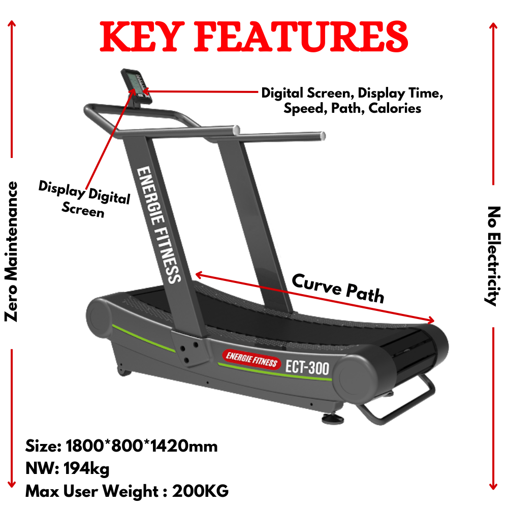 Commercial Curved Treadmill ECT-300