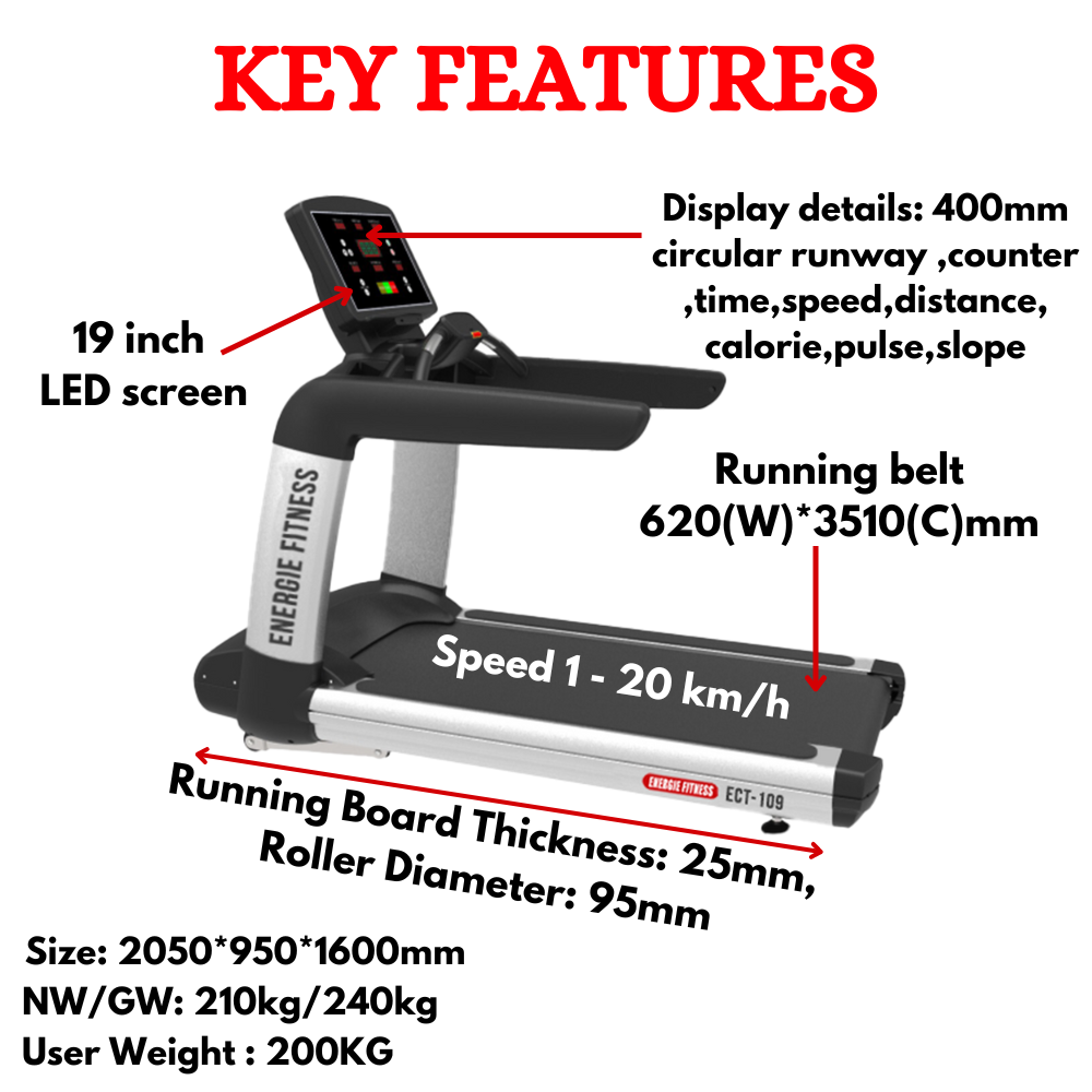 Best Commercial Treadmill-ECT-109