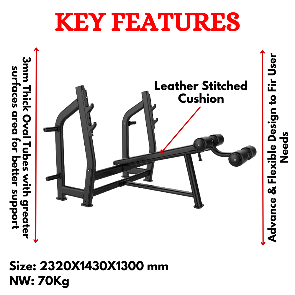 Best Decline Gym Bench (Luxury)-J-024