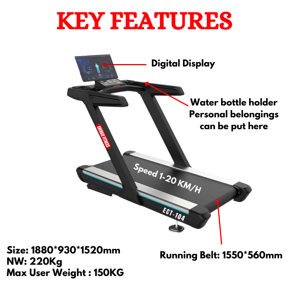 Commercial Treadmill ECT-104C