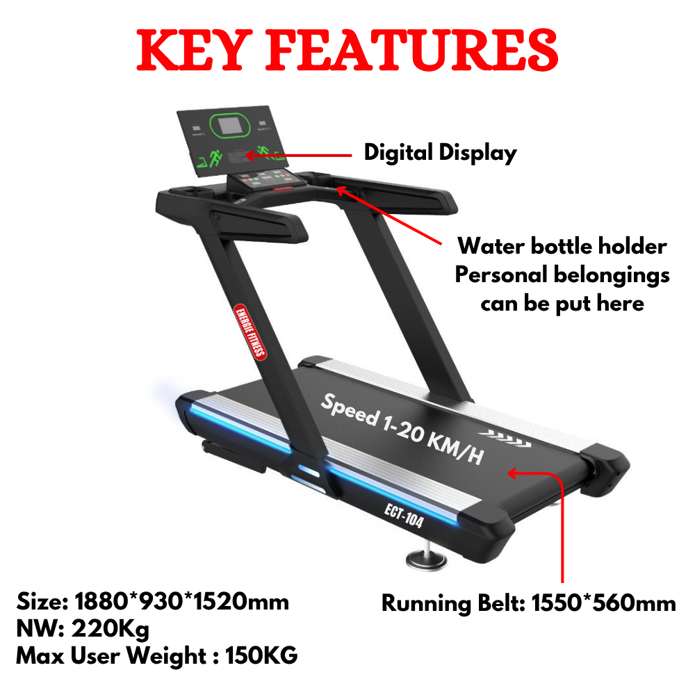 Luxury Commercial Treadmill ECT-104
