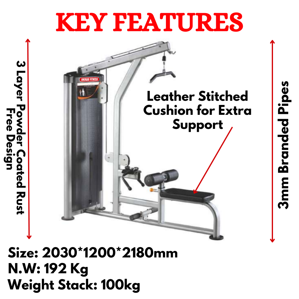 High Pully & Seated Row Machine Price in India ES-014