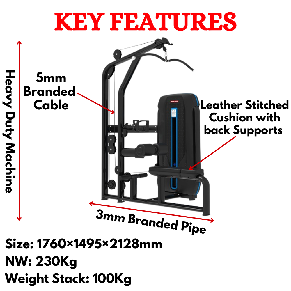 Premium Lat Pull Down and Low Row Machine-ETS-1204