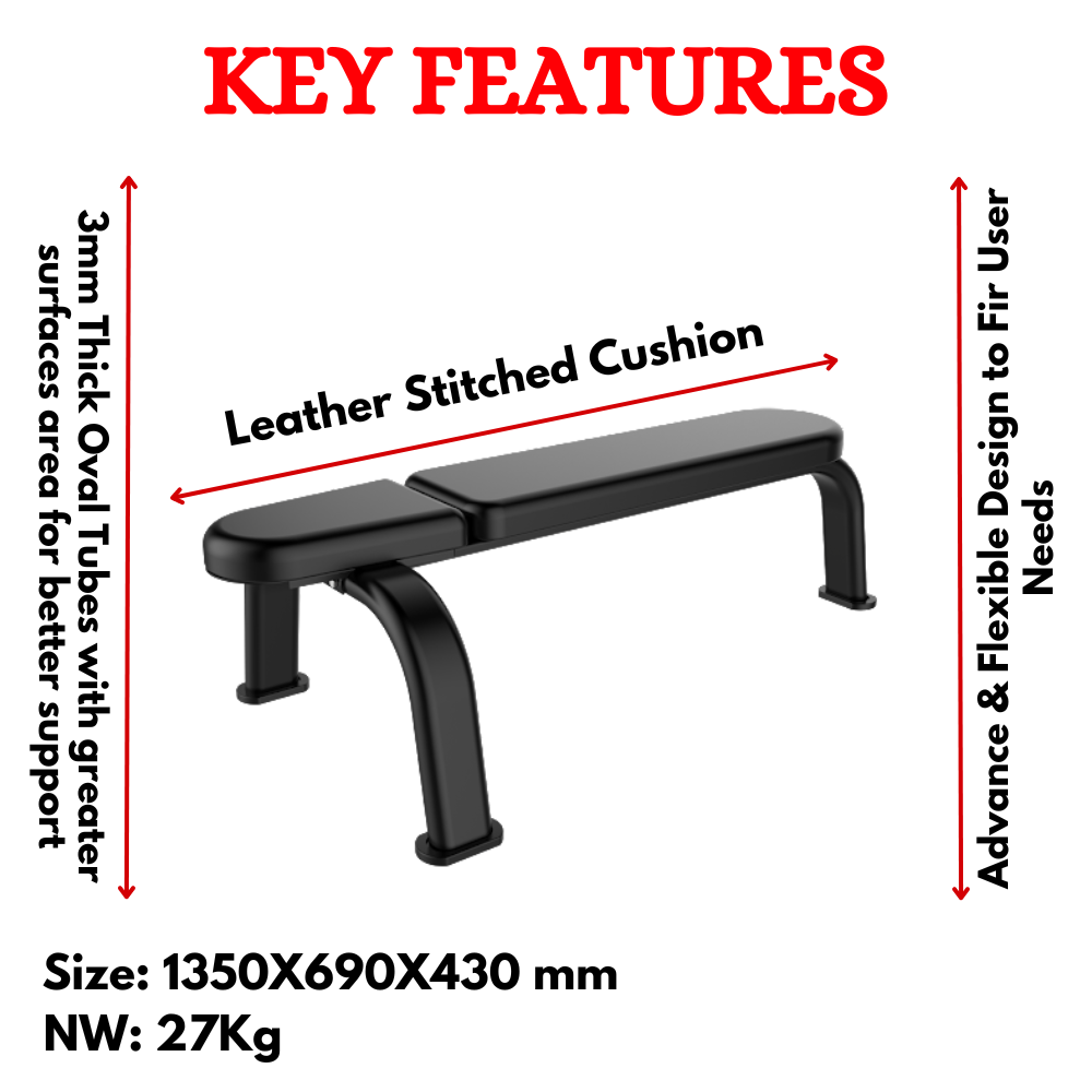 Premium Flat Bench in India J-036