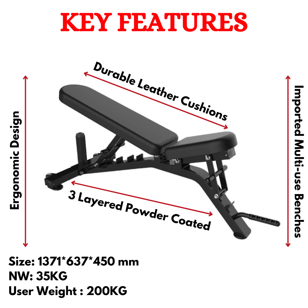 India's Best Flat Incline Bench-BX-037