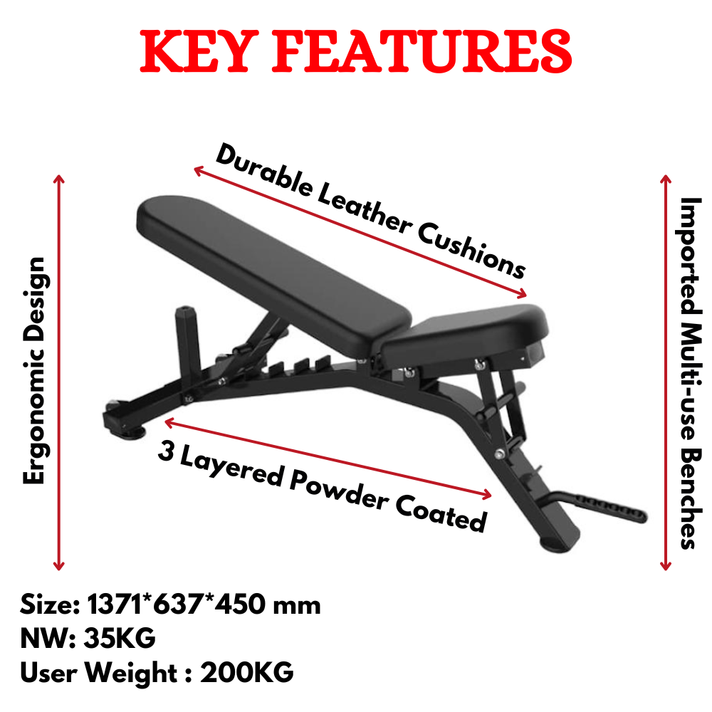 India's Best Flat Incline Bench BX-037