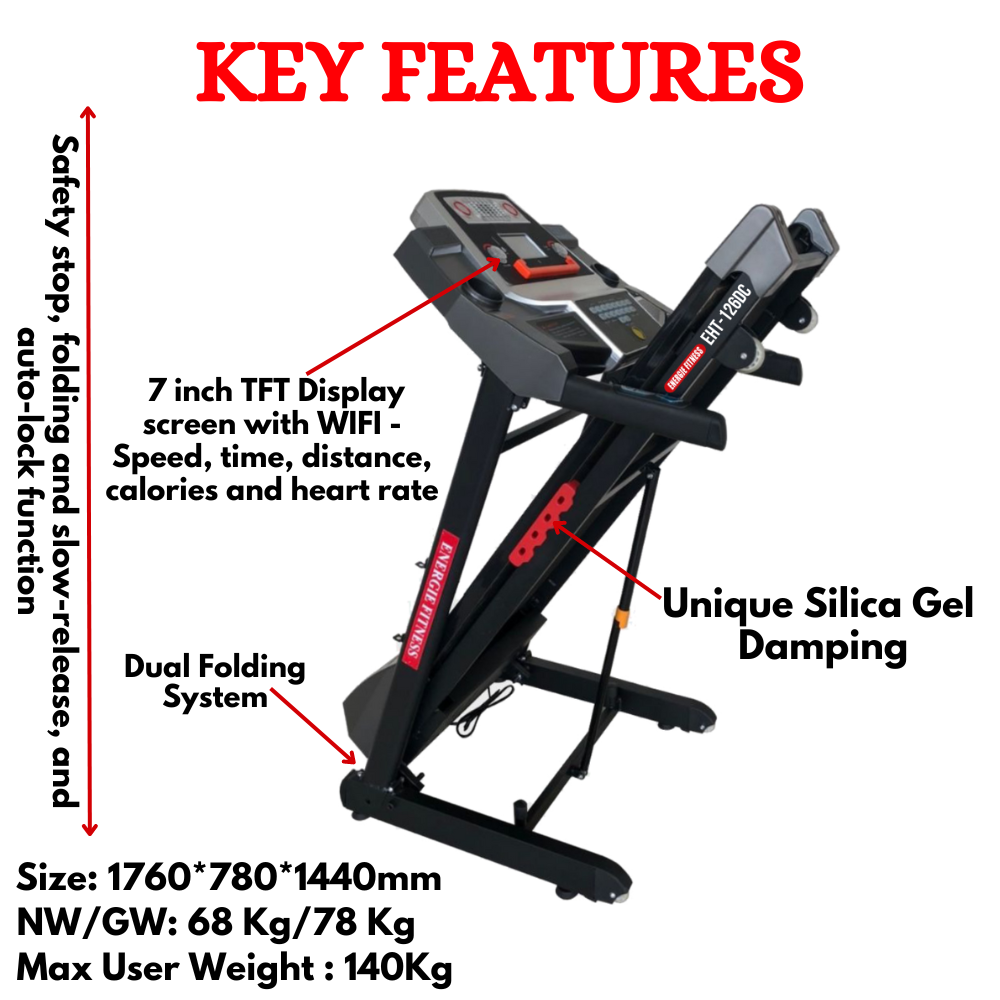 Luxury Home Use Treadmill EHT-126DC