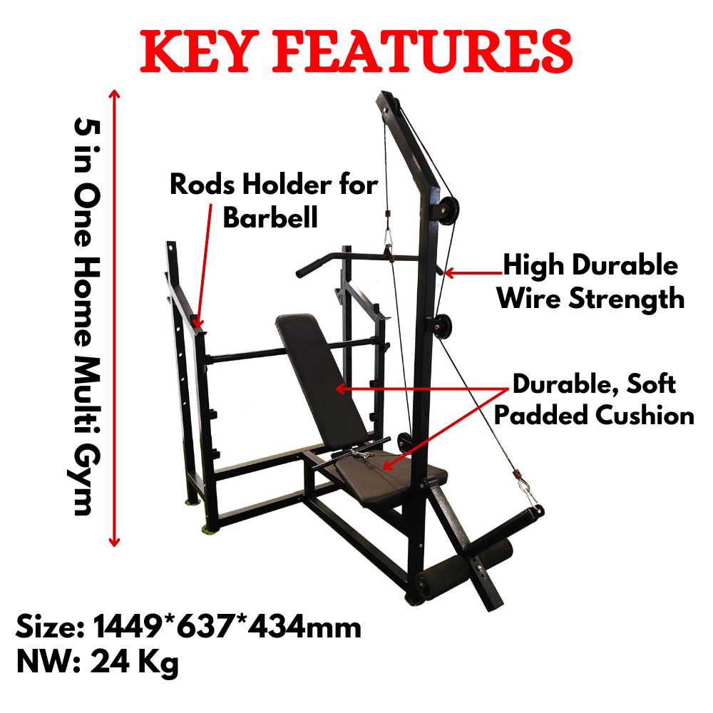 Best Home Gym with Adjustable Bench EHG-10G