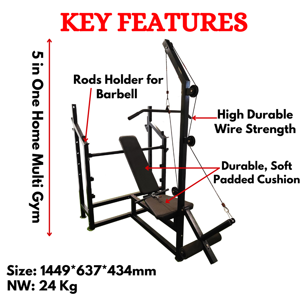 Best Home Gym with Adjustable Bench-EHG-10G