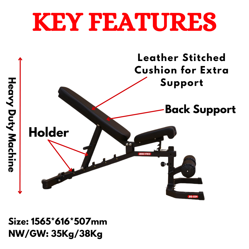 Premium Quality Multi Adjustable Bench- JXS-034