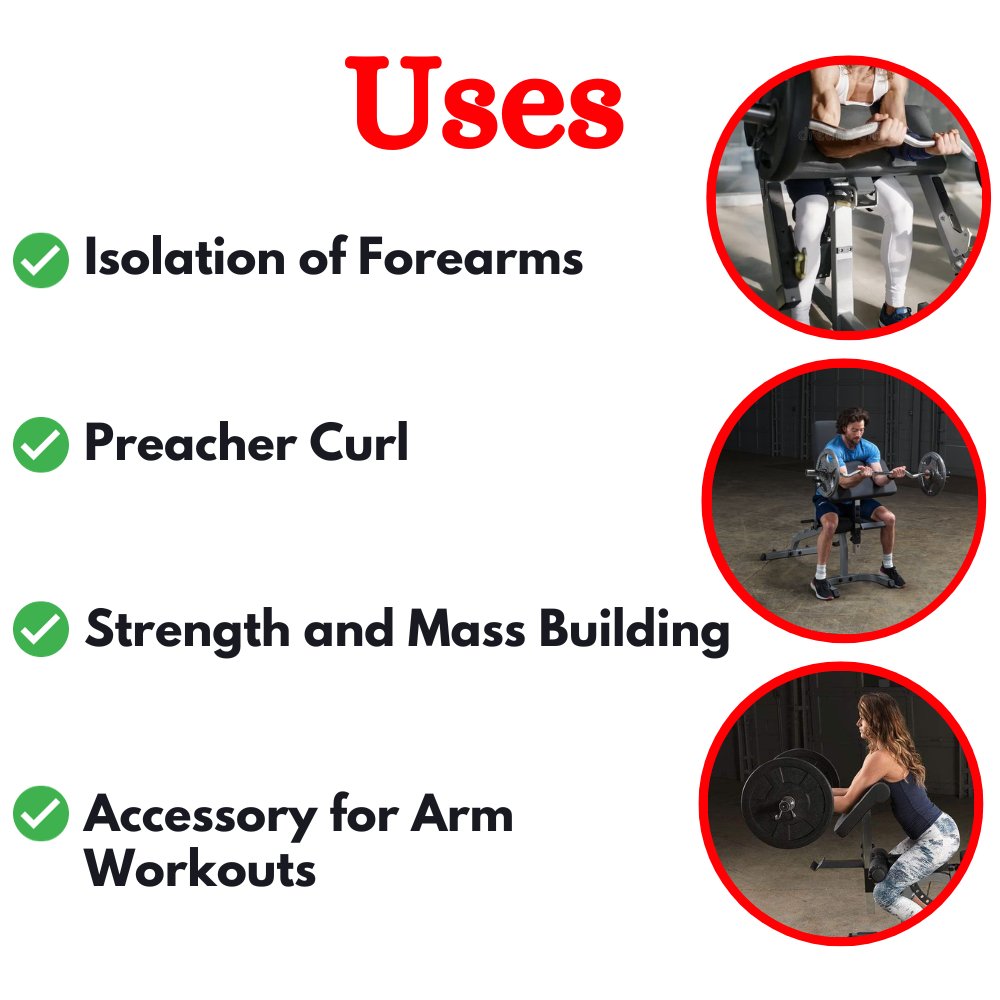 Luxury Scott Bicep & Barbell Curl Bench ER-23
