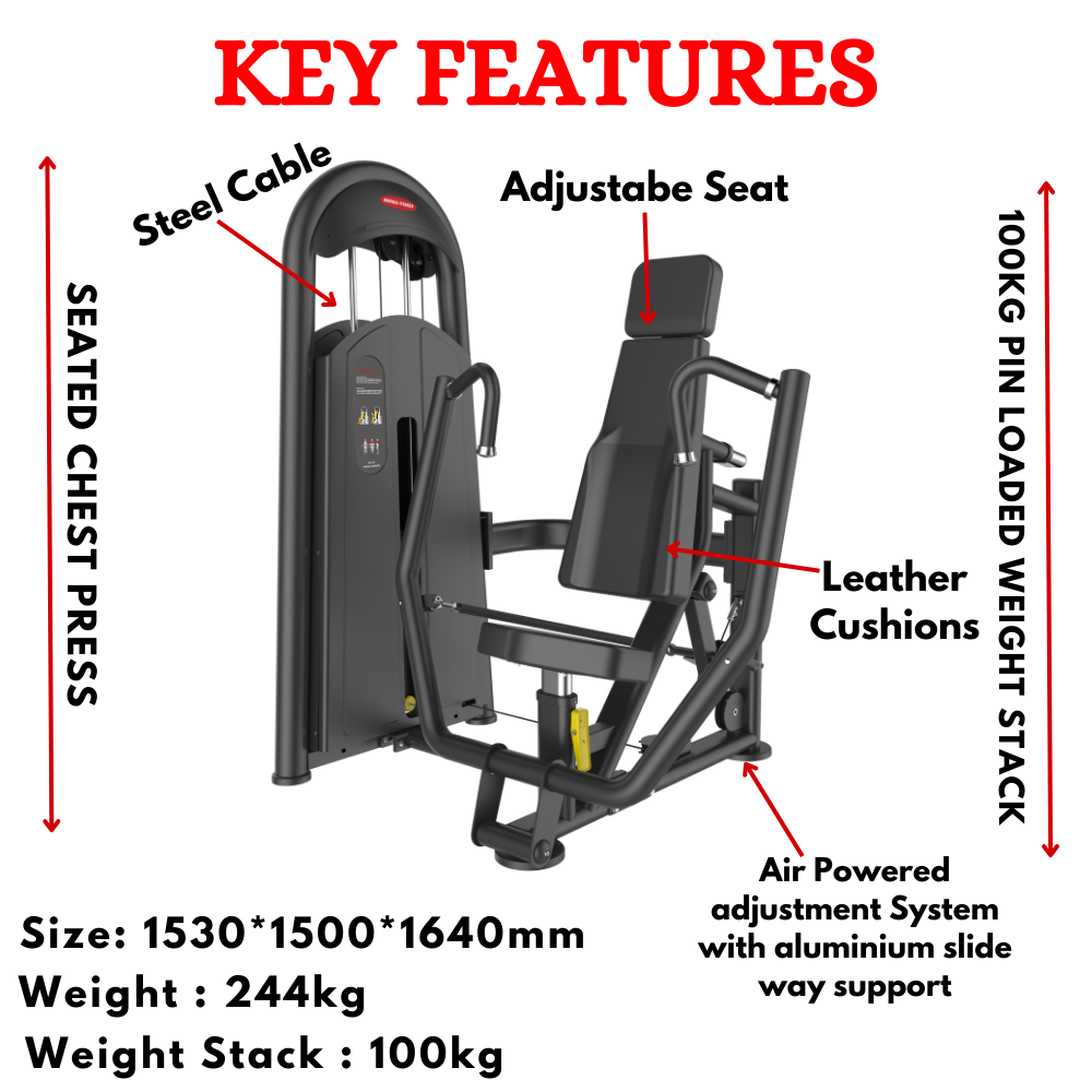 Premium Quality Seated Chest Press-BK-001