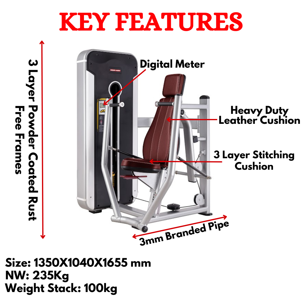 Heavy Duty Seated Chest Press Machine TNT-001