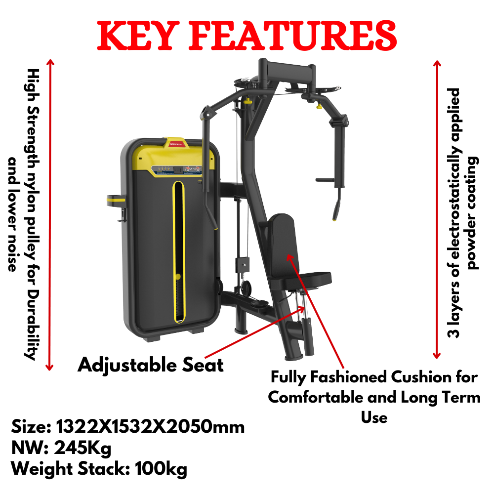 Most Popular Seated Straight Arm Clip Chest (Pec Fly/ Rear Delt) - BMW-002A