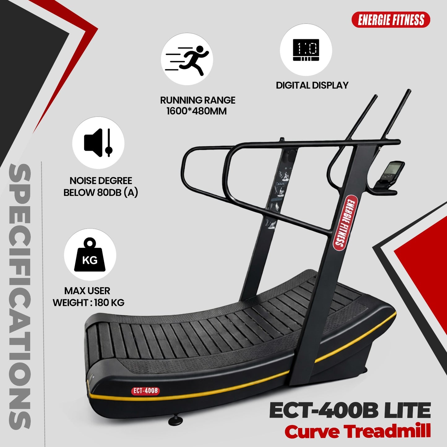 Premium Curve Treadmill (Supreme) - ECT-400B lite