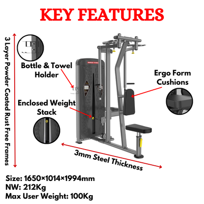 Seated Straight Arm Clip Chest Machine- BU-002A