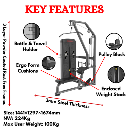 Lat Pulldown & Row Machine- BU-1212A