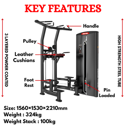 Best Assisted Dip And Chin Machine ERT-008