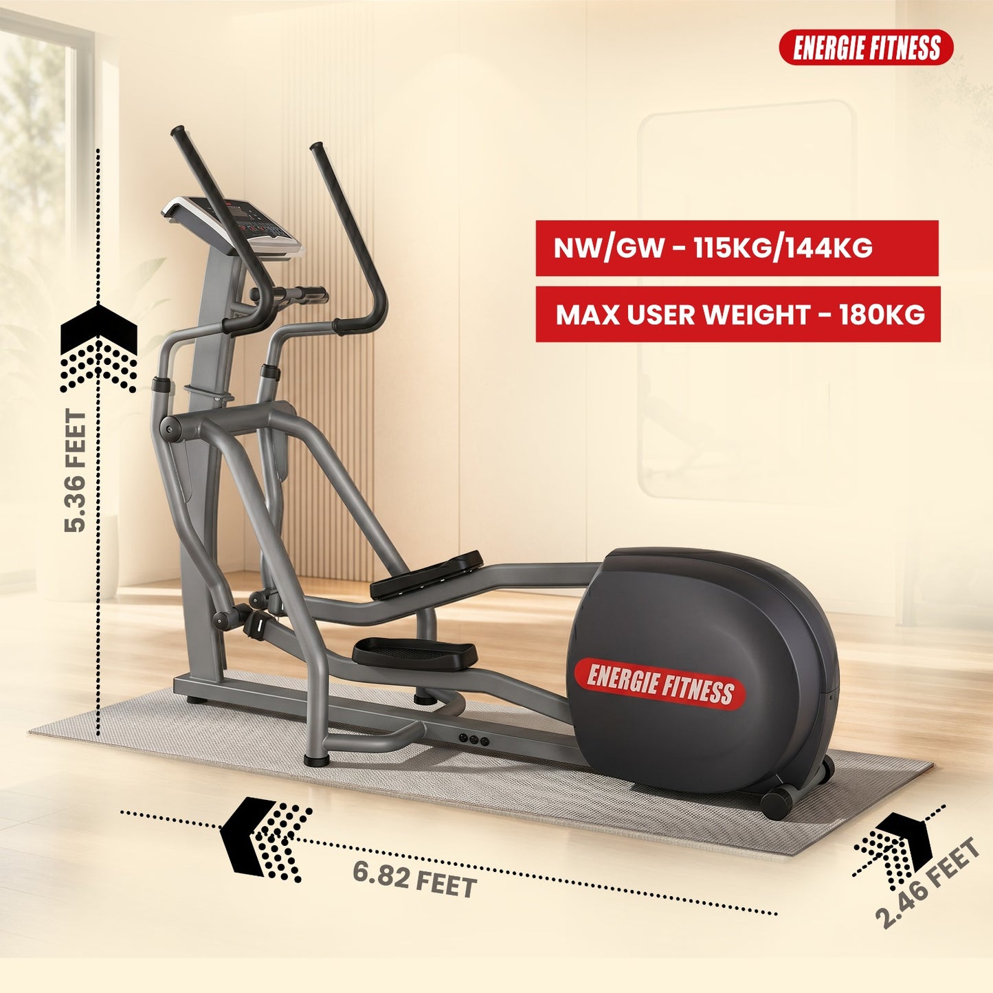 Premium Commercial Elliptical Cross Trainer FT-6804