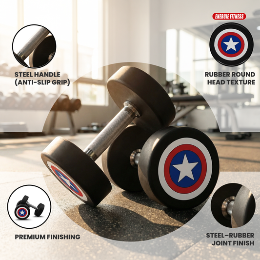 Premium Quality Captain Marvel Dumbbells