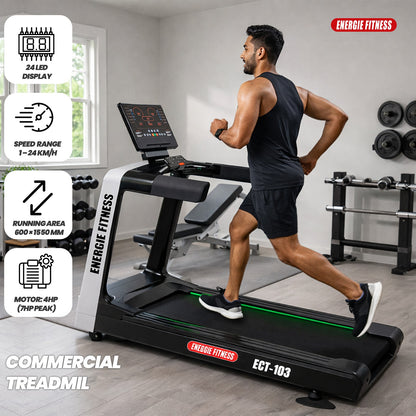Best Commercial Treadmill Machine (4 HP Motor) - ECT-103