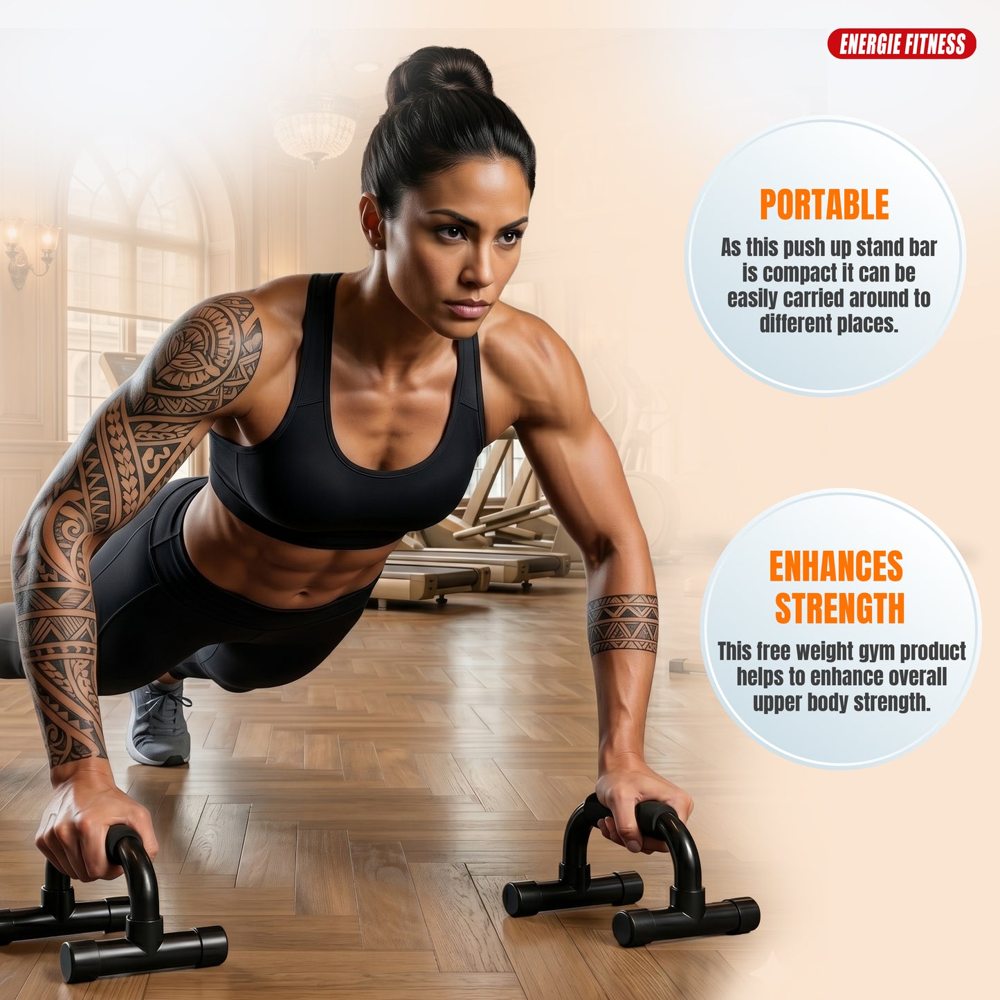 Best For Gym up Stand (Black foam Handle)