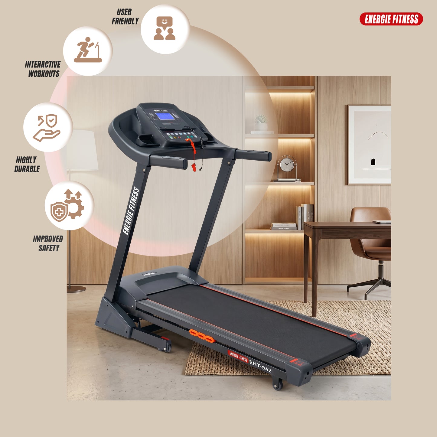 Home Use Treadmill Price in India EHT-942