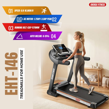Best Treadmills for Home Use in India EHT-146