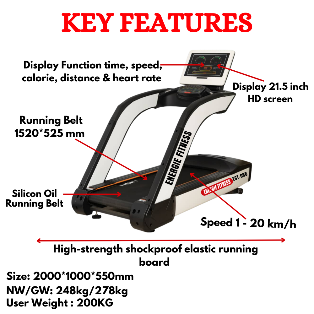 Best Commercial Monster Treadmill ECT-088W