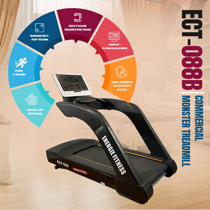 Commercial Gym Monster Treadmill ECT-088B