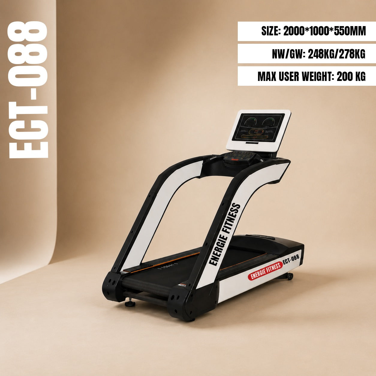 Best Price For Commercial Monster Treadmill ECT-088W
