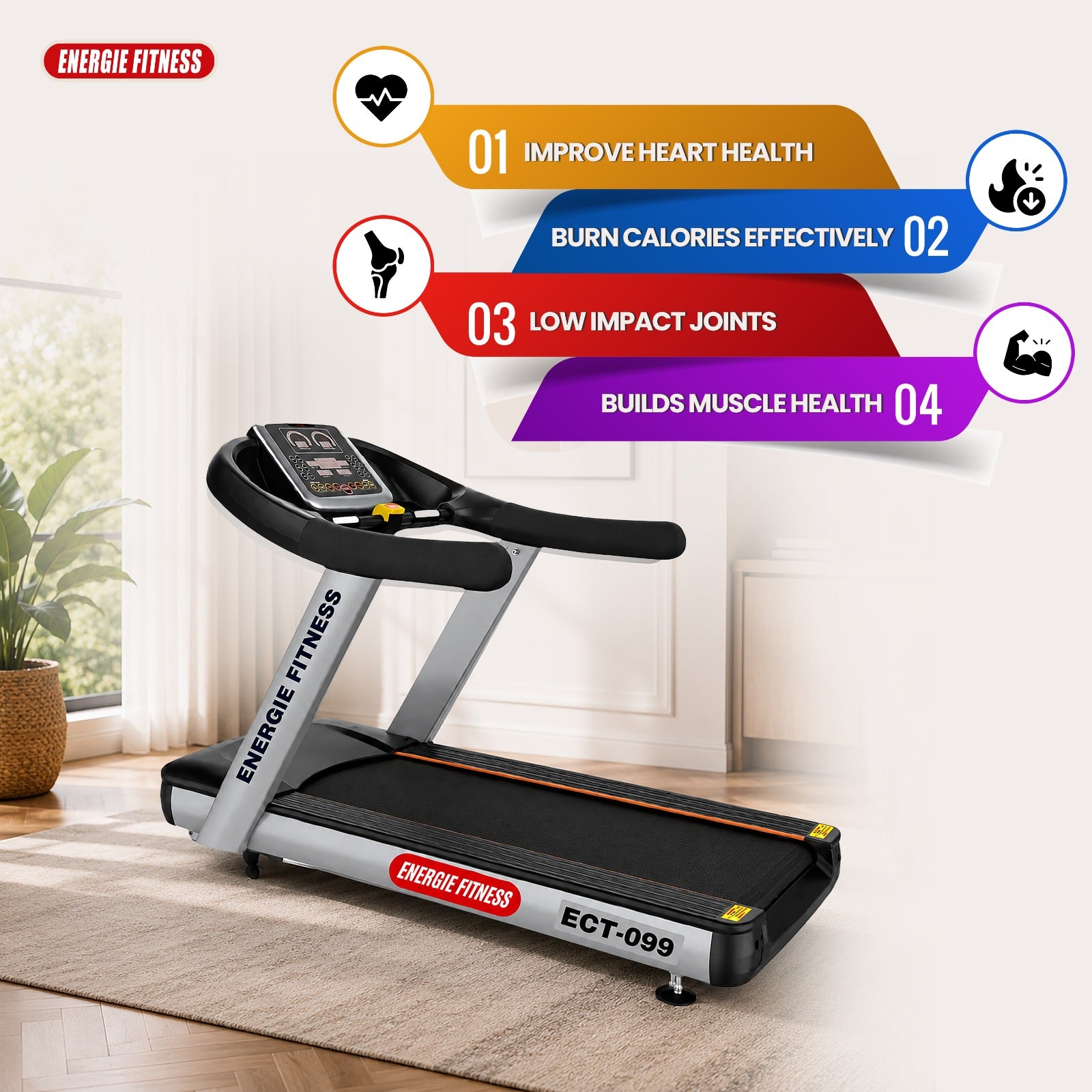Commercial Treadmill in India ECT-099
