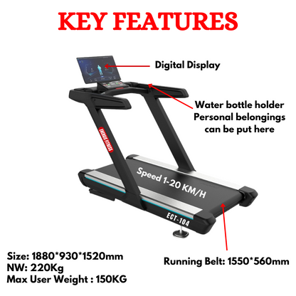 Commercial Treadmill ECT-104