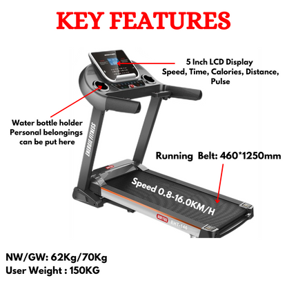 Best Treadmills for Home Use in India -EHT-146