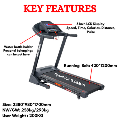 Home Use Treadmill Price in India EHT-942