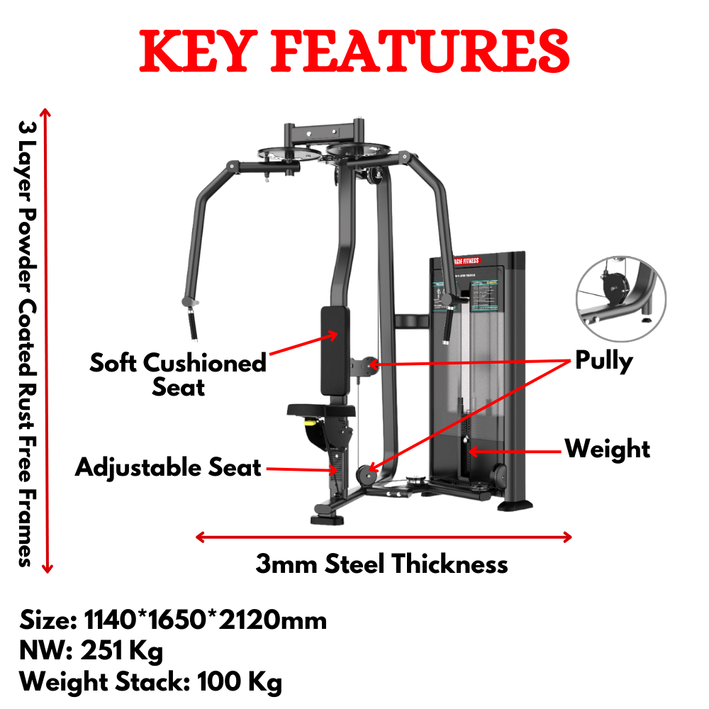 Pec Fly and Rear Delt Machine For Sale ESB-02A