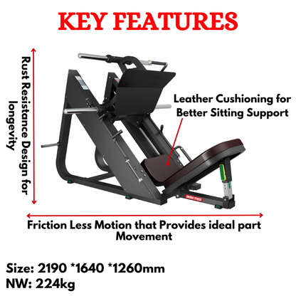 45 Degree Leg Press Exercise Machine ETB-56