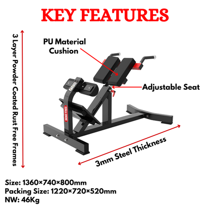 Best Back Extension Machine for Gym & Home- ETM-11