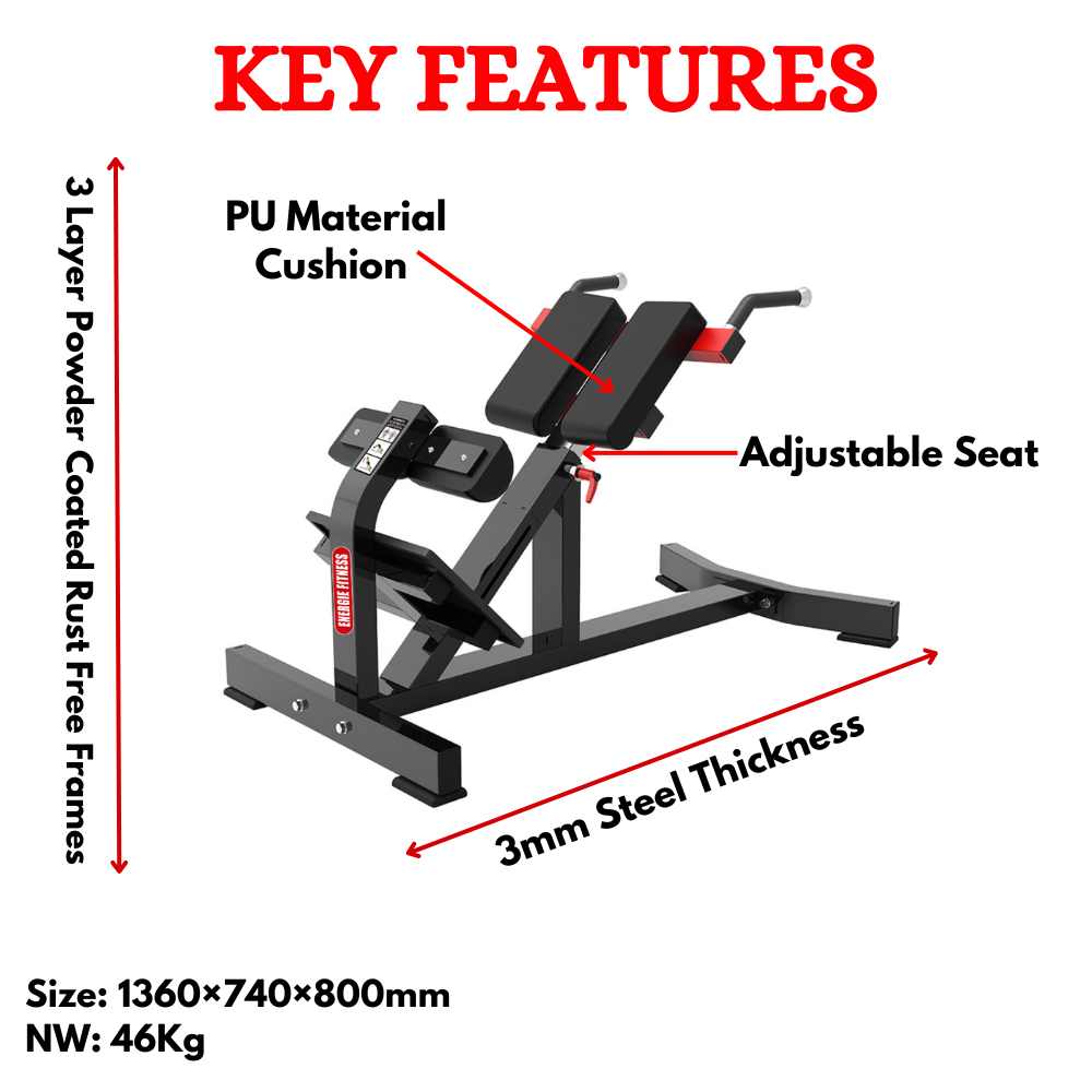 Best Back Extension Machine for Gym & Home- ETM-11