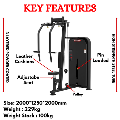 Premium Butterfly  Chest Machine EXT-02A