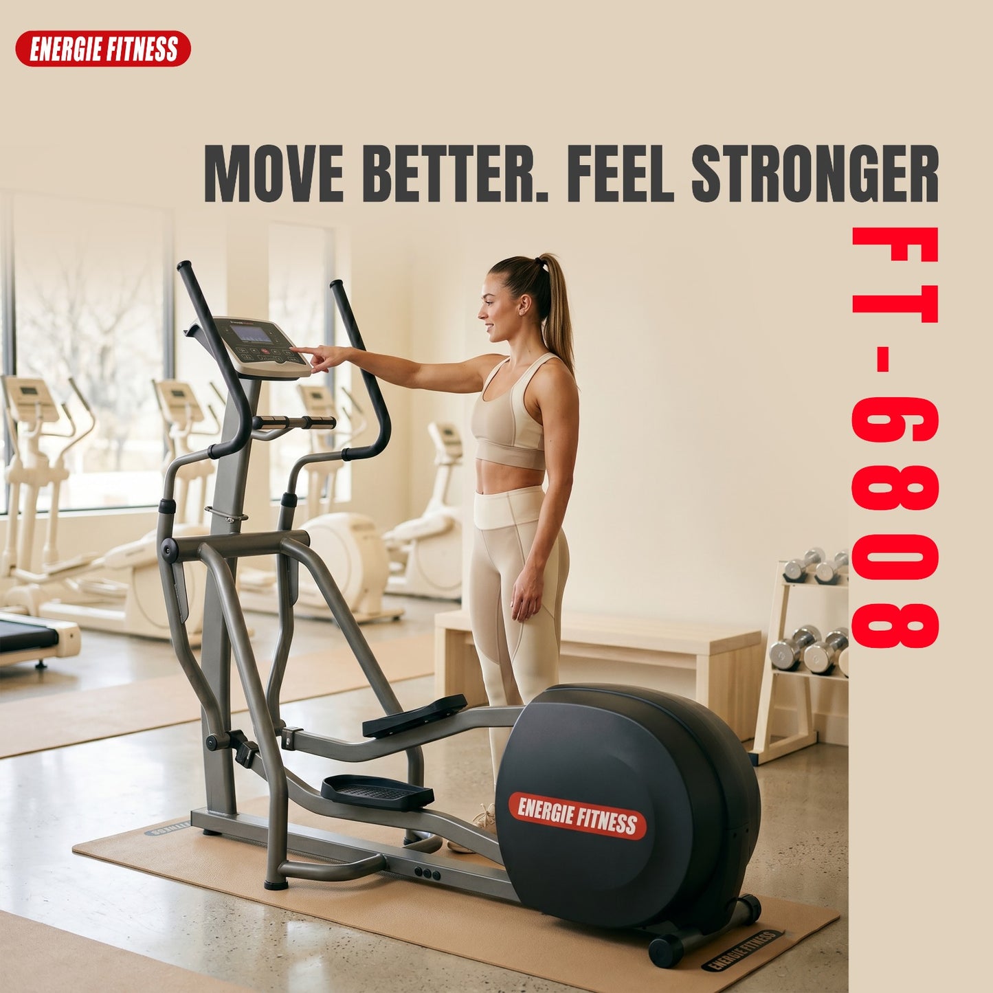 Premium Commercial Elliptical Cross Trainer FT-6804