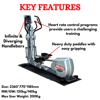 Cross trainer max user weight 140kg sale