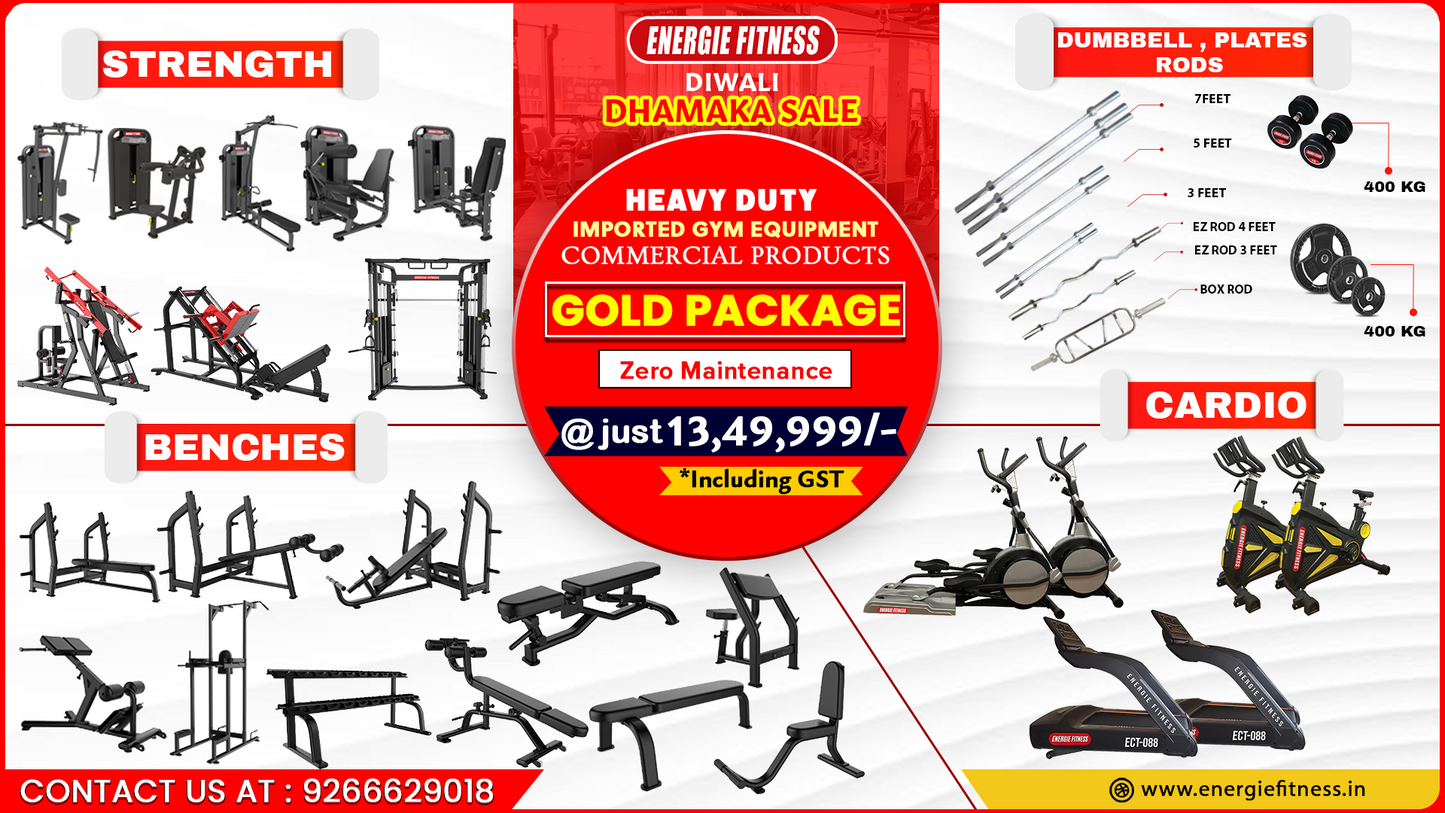 Full Gym Setup in India: Gold Package