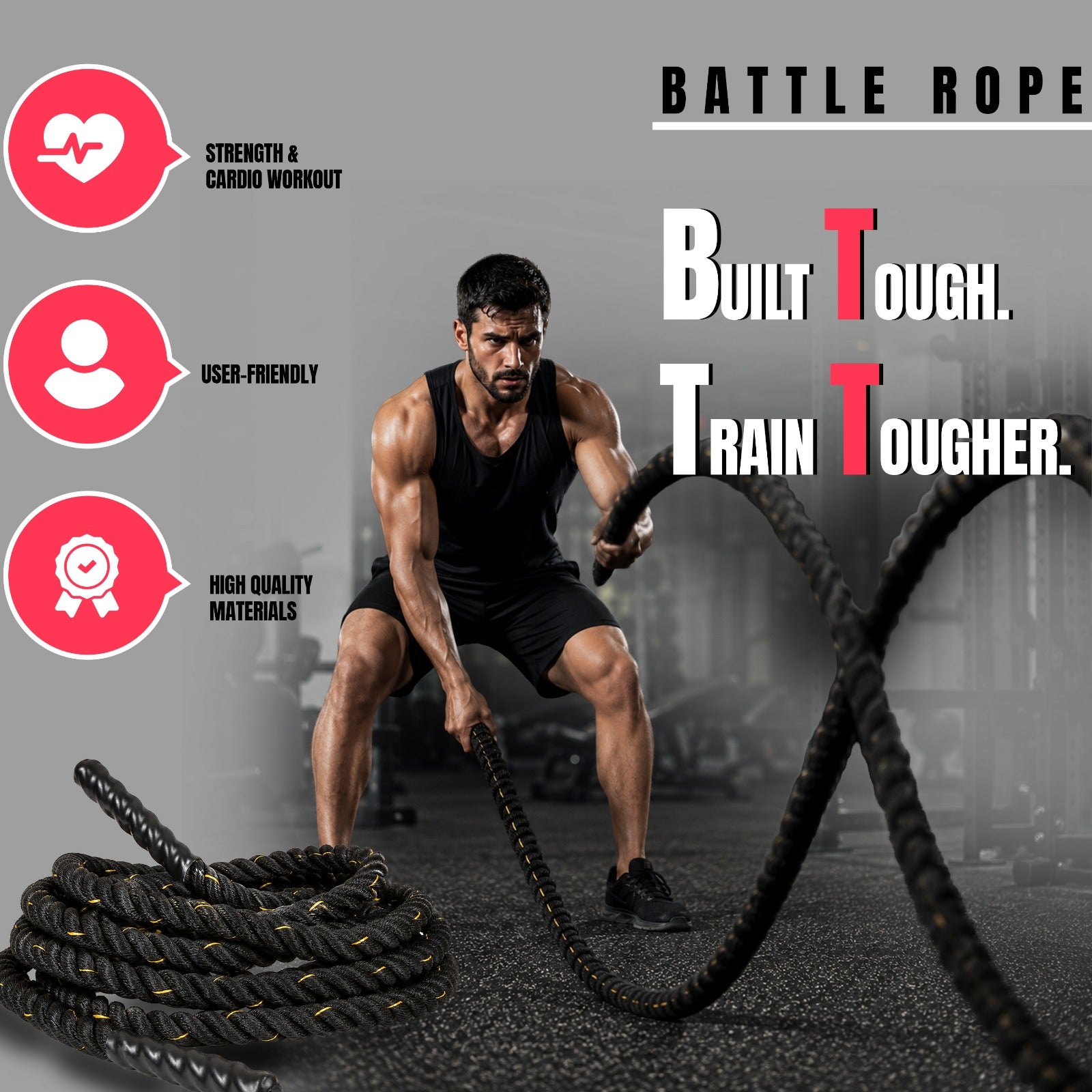 Gym Heavy Battle Rope