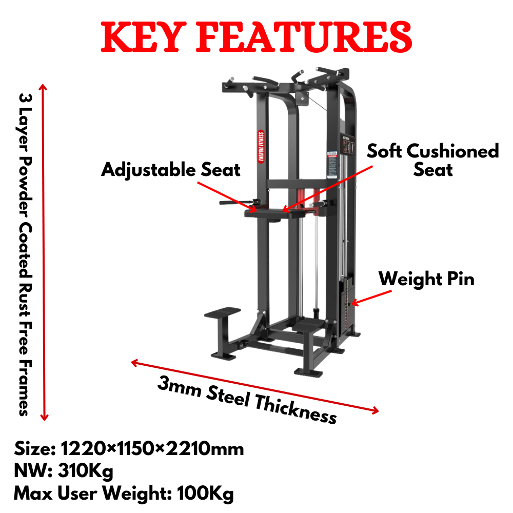 Best Assisted Chin Up And Dip Machine HB-008