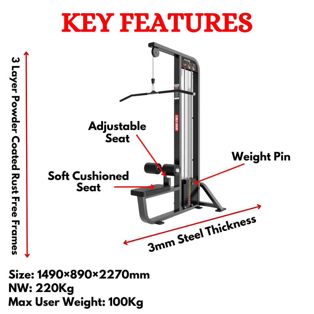 Lat Pulldown Machine For Gym HB-012